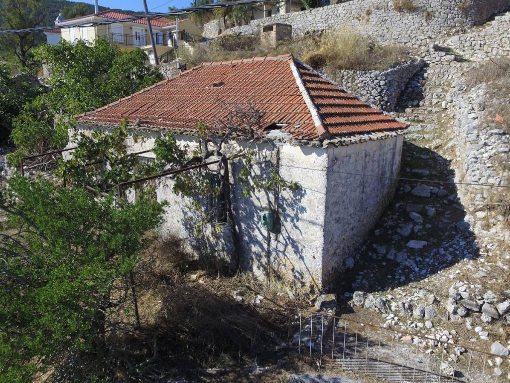 Aerial view of the house