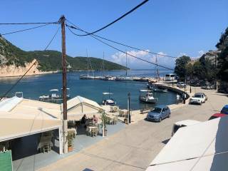 Sea view from balcony of apartment complex