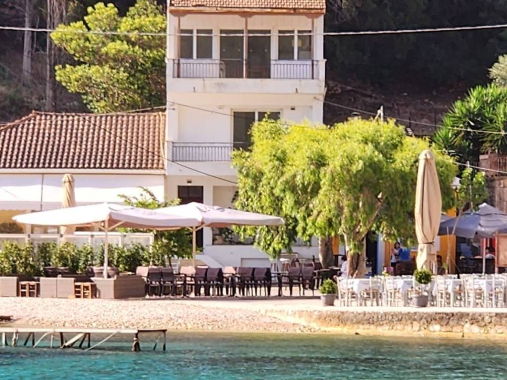 Apartment complex for sale seen from the sea