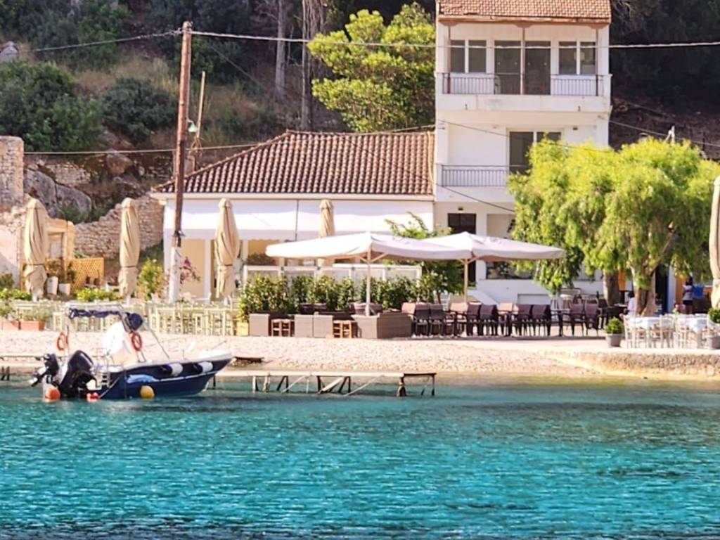 Apartment complex for sale seen from the sea