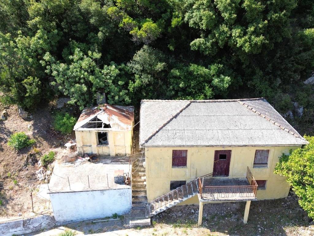 Aerial view of the house