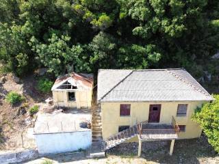 Aerial view of the house