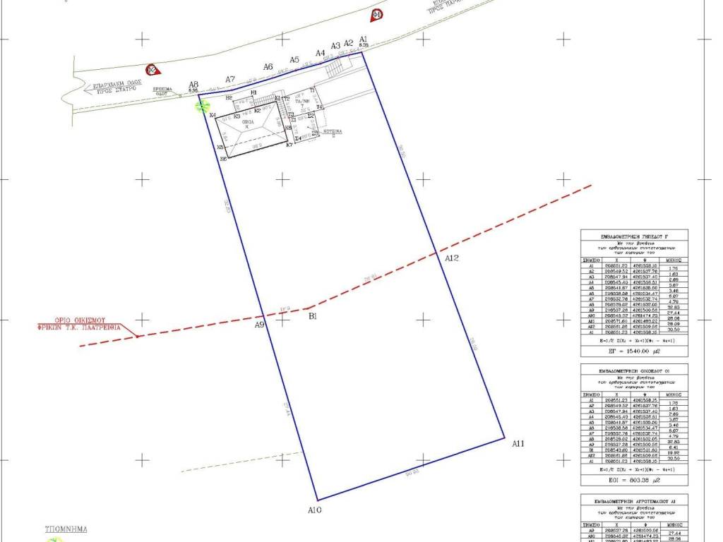 Survey diagram of the property