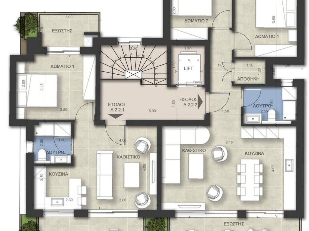 Forumland Real Estate, Κάτοψη ορόφου