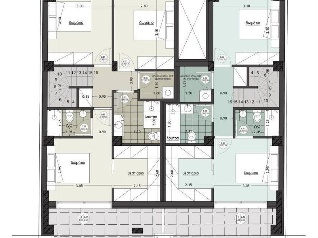 Forumland Real Estate, κάτοψη σοφιτών