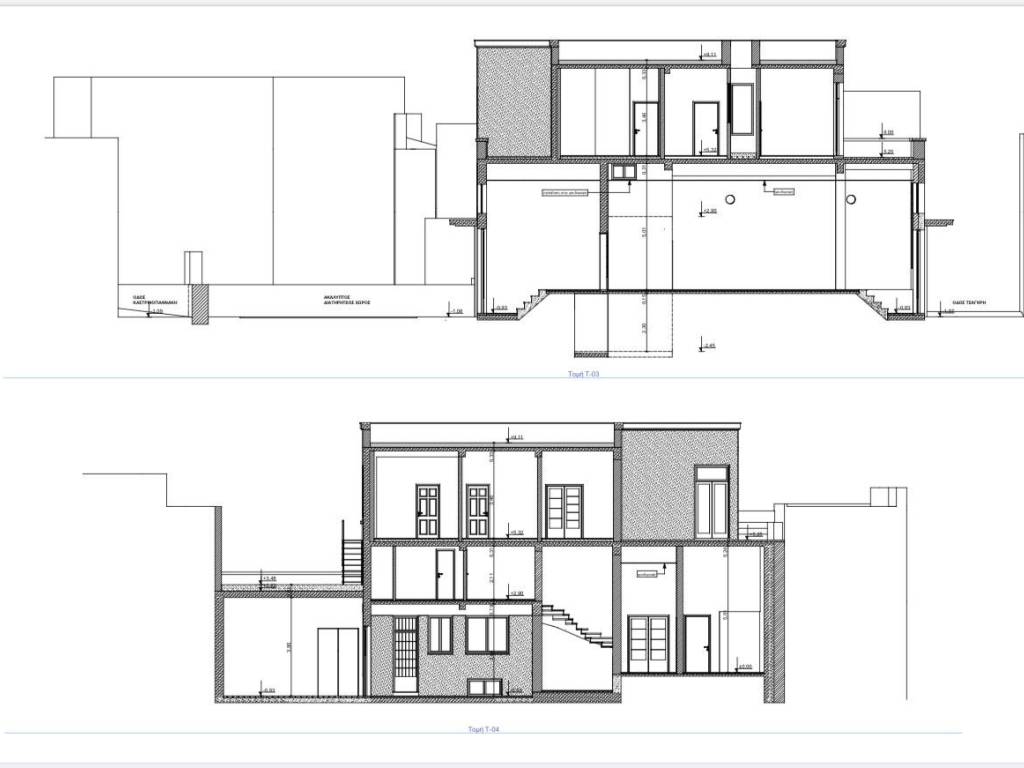 Πλάγιες όψεις υφιστάμενου κτίσματος