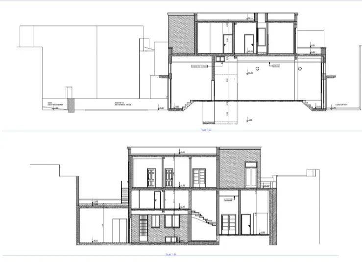 Πλάγιες όψεις υφιστάμενου κτίσματος