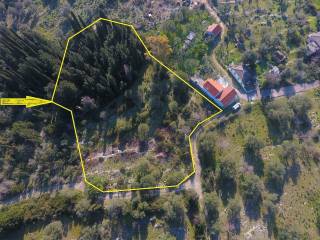 Aerial view and outlined border