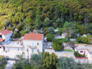 Aerial view of the house