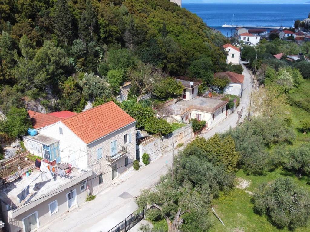 Aerial view of the house