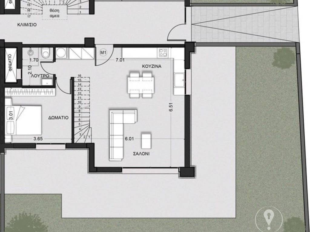 Forumland Real Estate, Κάτοψη Μ1 ισόγειο