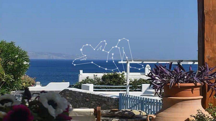 Η θέα από την κεντρική βεράντα της εισόδου