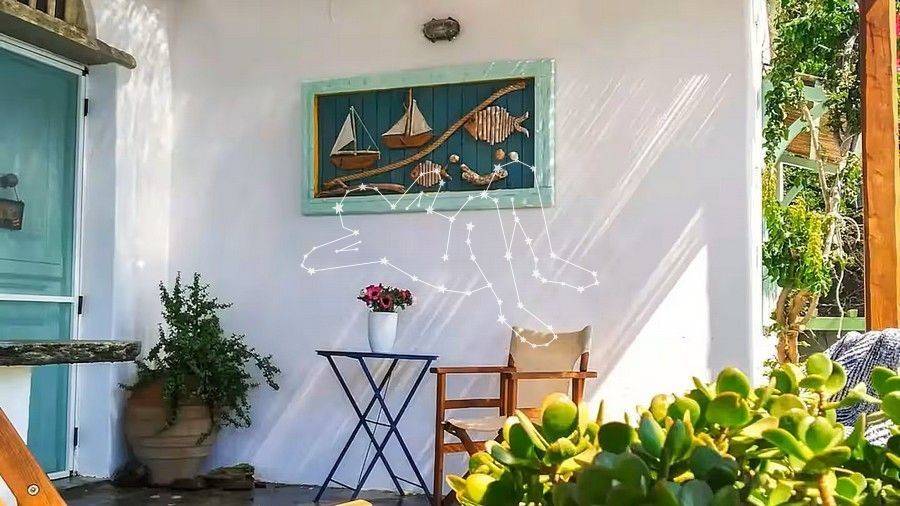 Λεπτομέρεια από την κεντρική βεράντα της εισόδου