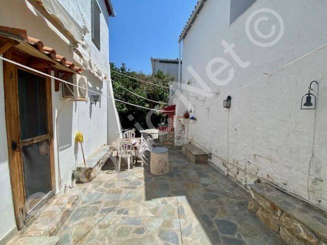 Courtyard from street, to garden with BBQ &amp; fruit trees