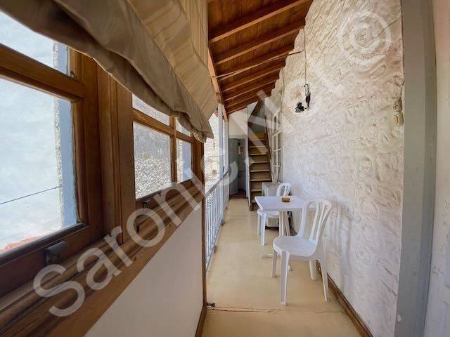 Top level entrance balcony, WC &amp; roof terrace at the far end