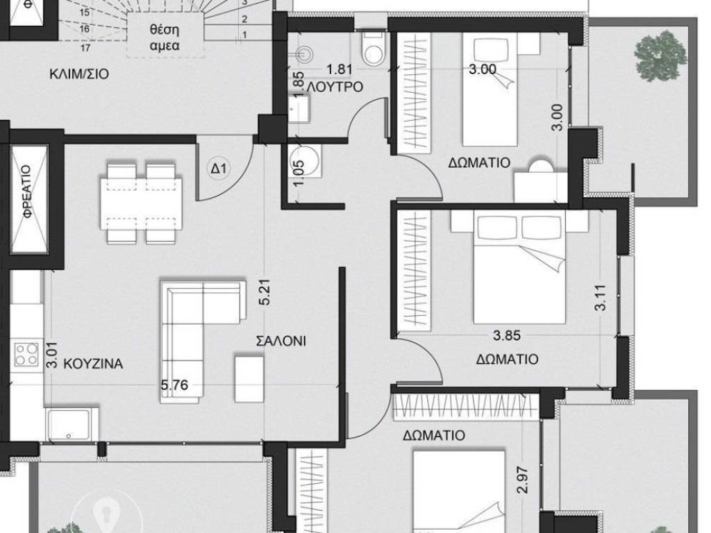 Forumland Real Estate, Κάτοψη διαμερίσματος