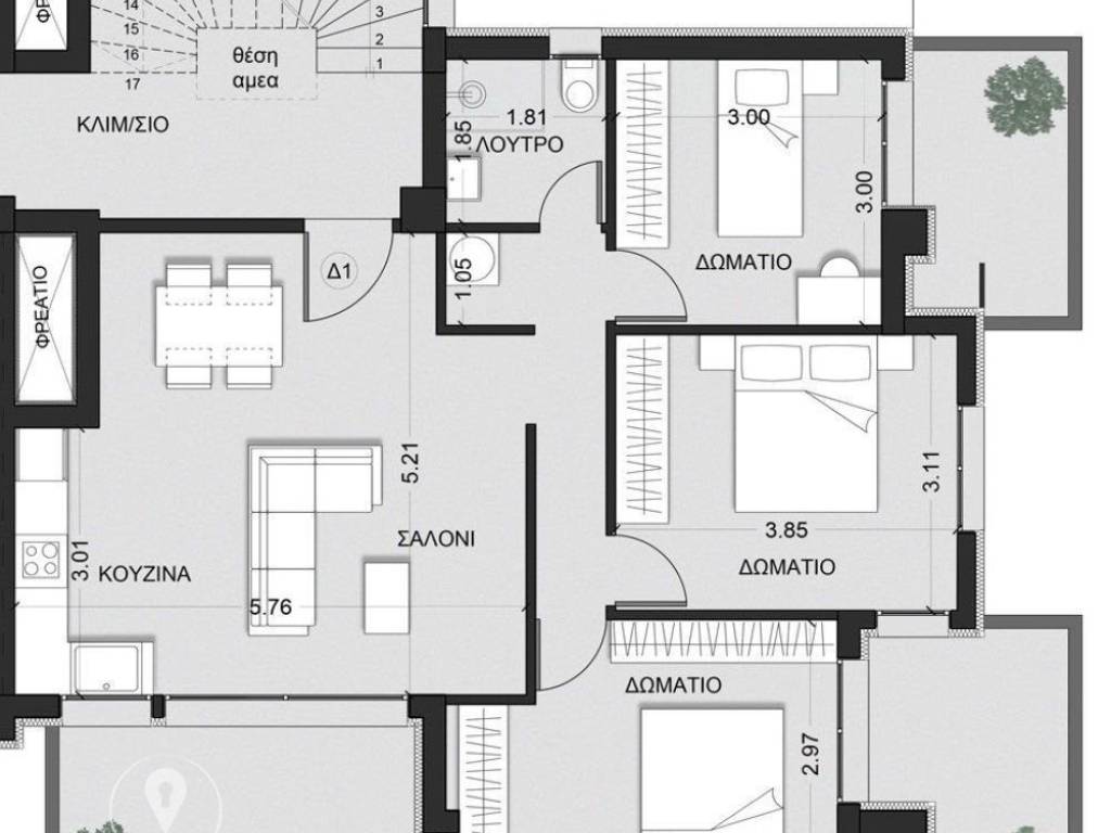 Forumland Real Estate, Κάτοψη διαμερίσματος