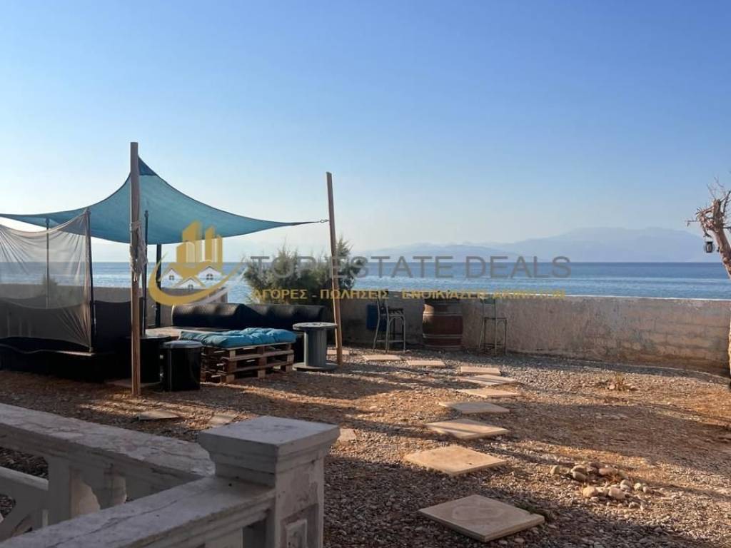 Άποψη ιδιόκτητου κοινόχρηστου κήπου μπροστά στην θάλασσα