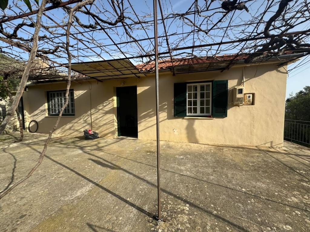 Terrace and external view of the house