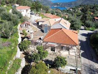 Aerial view of the house