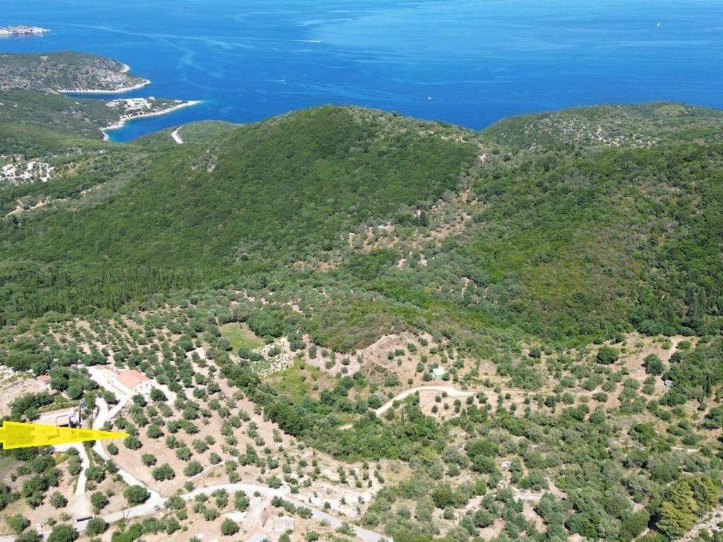 Aerial view of the property and the larger area