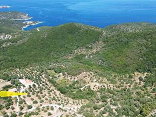Aerial view of the property and the larger area