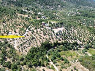 Aerial view of the land with building license