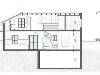 Cross section of the house