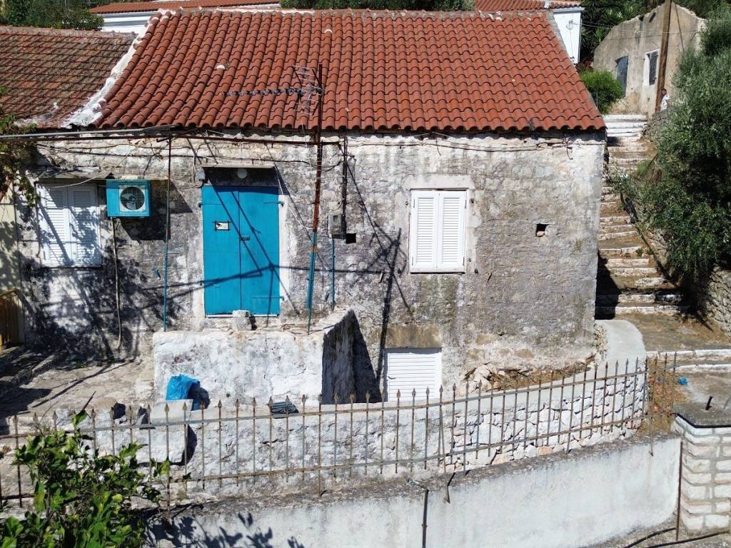 Aerial view of the house