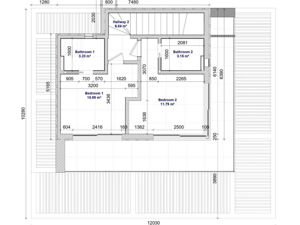 Layout 2nd floor