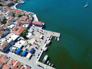 Aerial view of the larger area