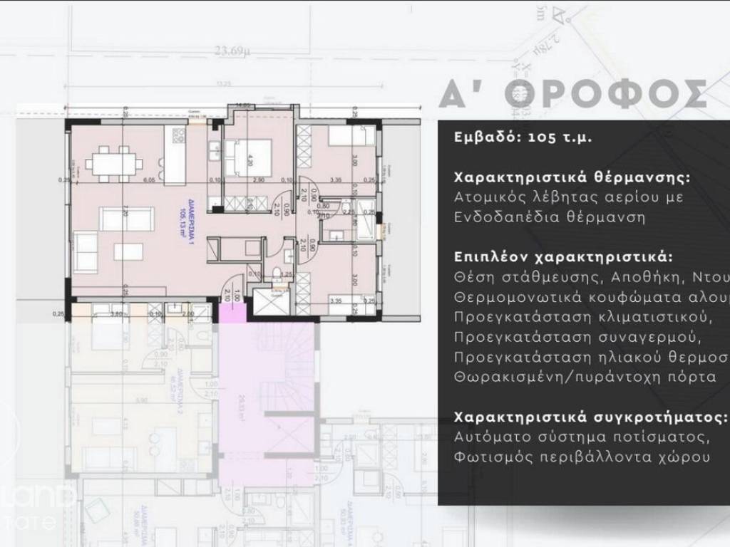 Forumland Real Estate, διαμέρισμα 1 , 105,13τ.μ.