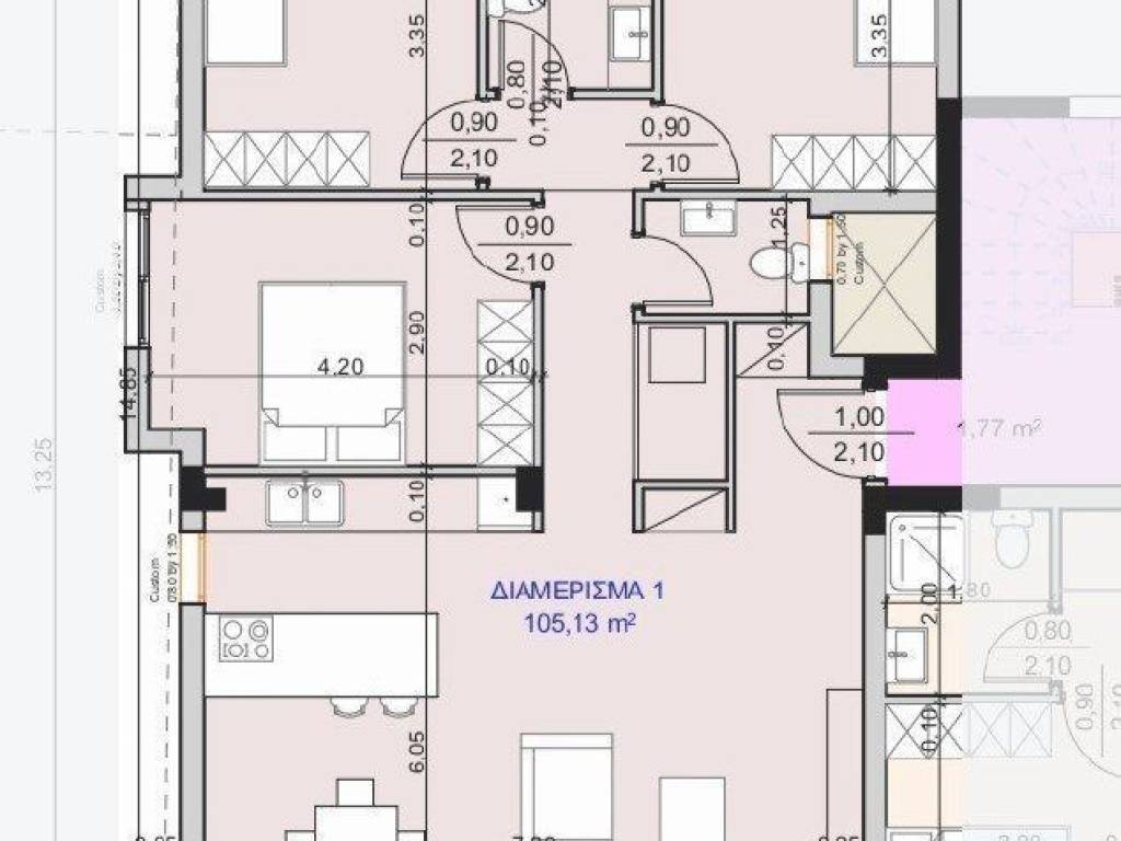 Forumland Real Estate, κάτοψη 105,13τμ. 2ου