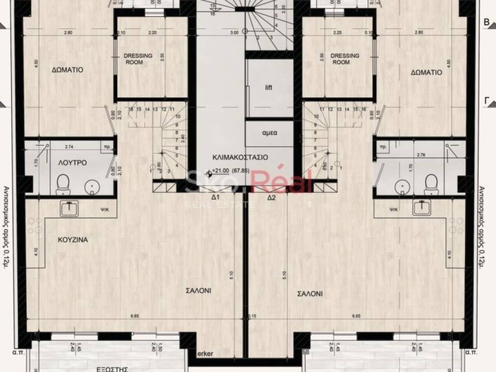 κατοψη 7ο οροφου