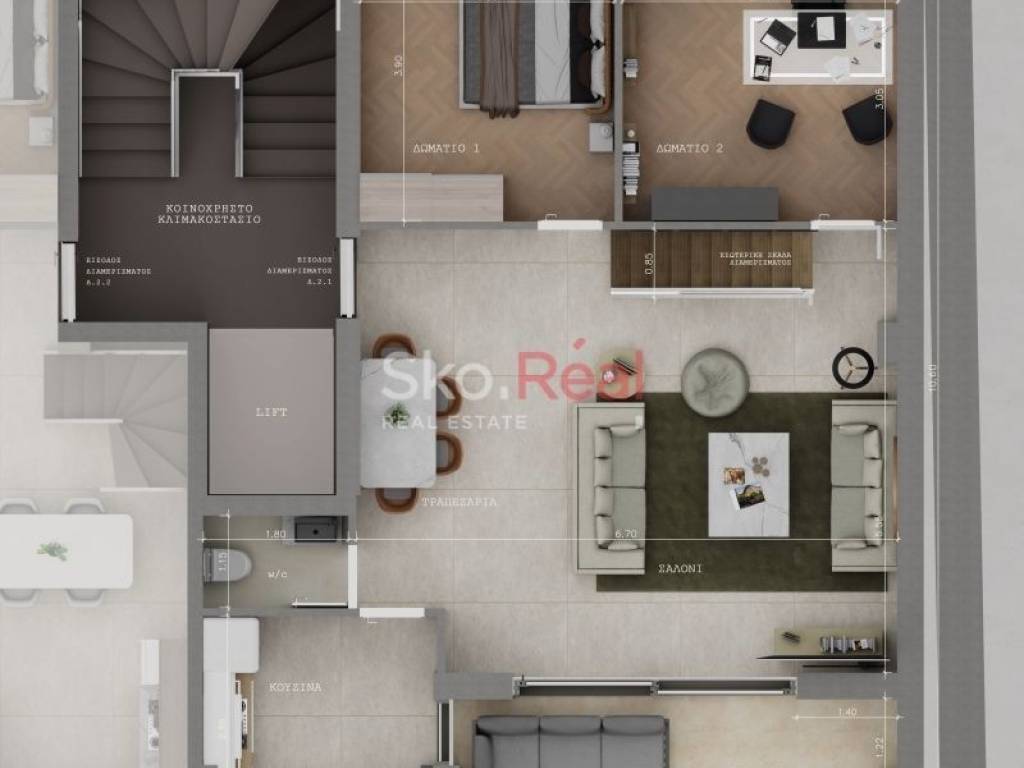 Κάτοψη 2ου ορόφου