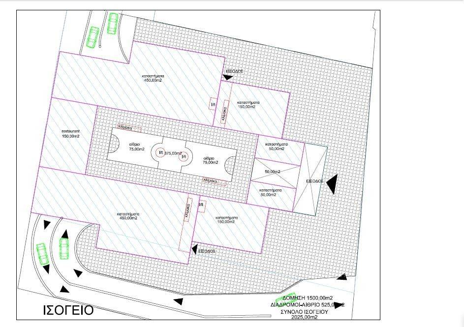 Plot of land in the center of the developing settlement