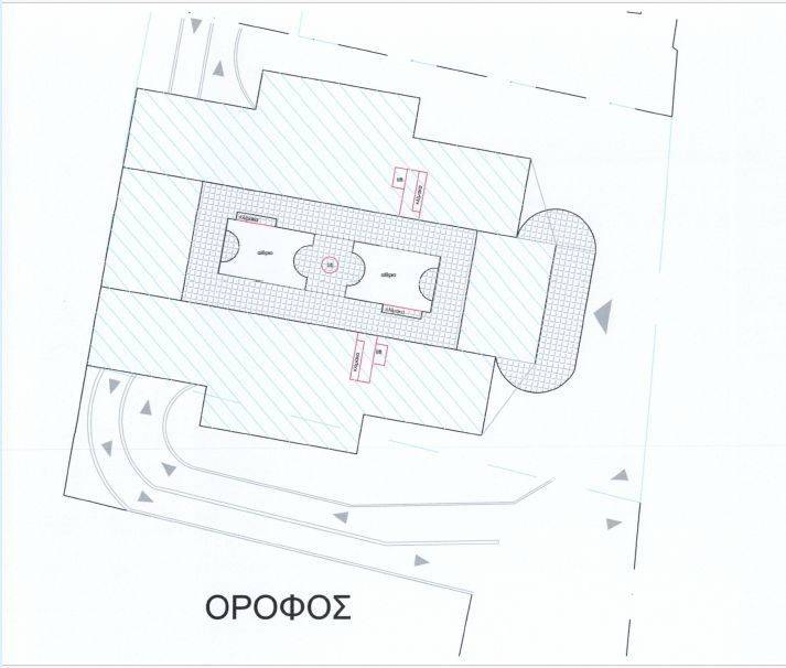 Plot of land in the center of the developing settlement