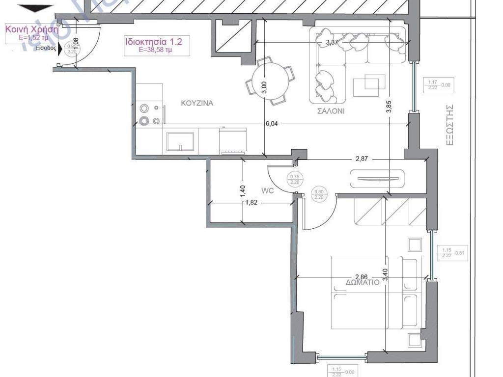 Forumland Real Estate, Κάτοψη διαμερίσματος