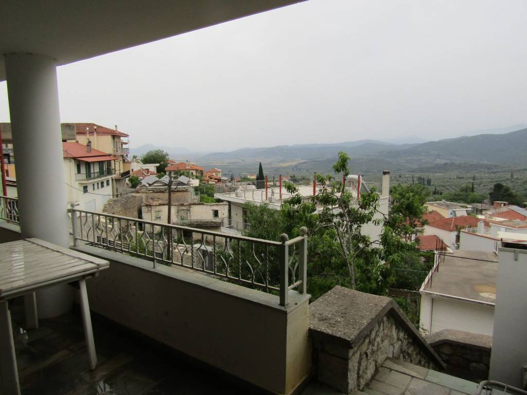 Θέα προς κάμπο από την βεράντα.