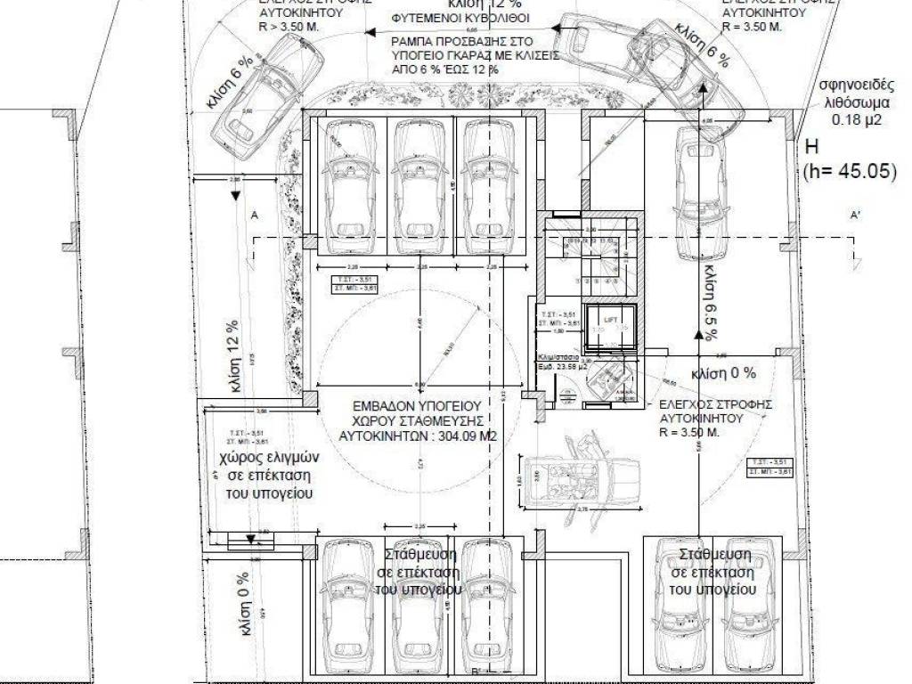 Forumland Real Estate, Κάτοψη υπογείου