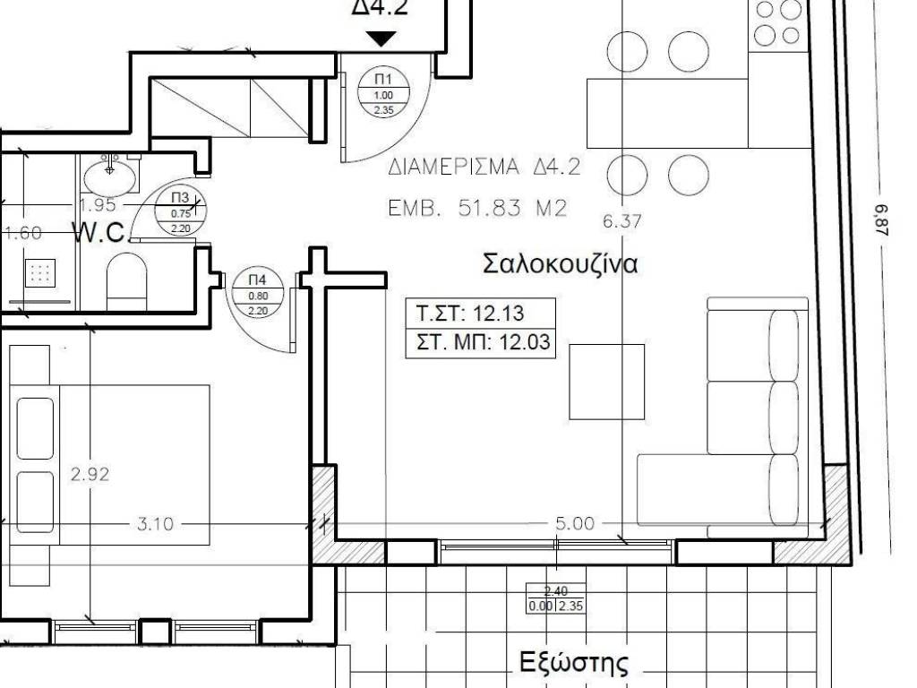 Forumland Real Estate, Κάτοψη Δ4.2  61,17τμ