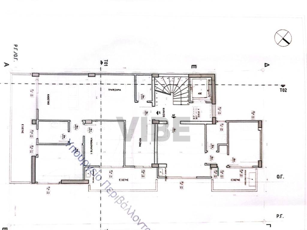 ΚΑΤΟΨΗ  ΟΡΟΦΟΥ 1)ΔΙΑΜΕΡΙΣΜΑΤΟΣ 72ΤΜ 
2) ΔΙΑΜΕΡΙΣΜΑΤΟΣ 33ΤΜ