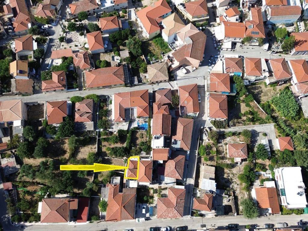 Outlined border of the property