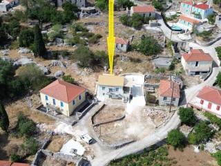 Aerial view of the house