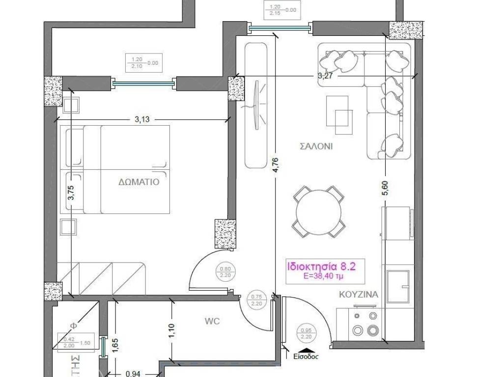 Forumland Real Estate, Κάτοψη Δ.8.2   41,77τμ