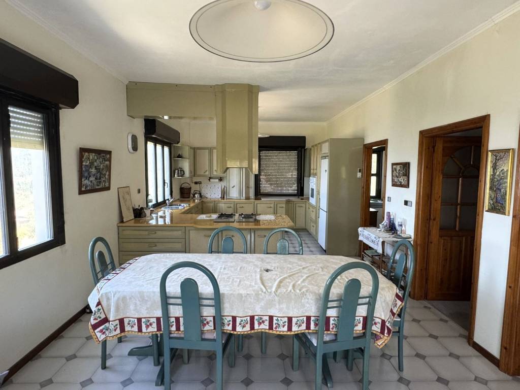 Dining and kitchen area