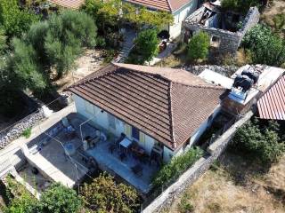 Aerial view of the house