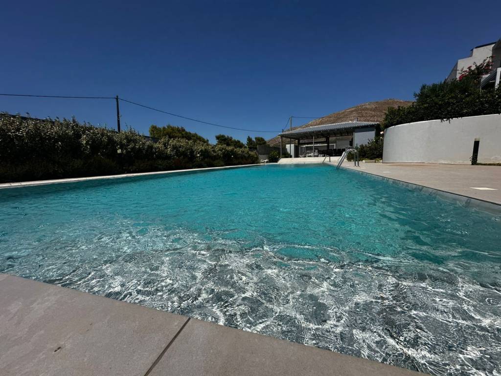 A shared 20-meter pool for 12 houses