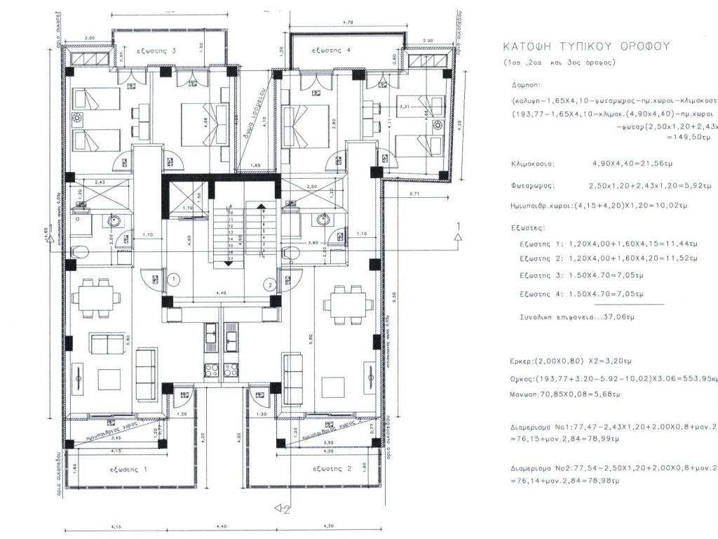 2 DIAMPERES DIAMERISMATA STO 2o OROPHO / KATOPSE
