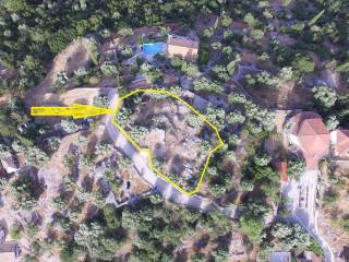 Aerial view with outlined border